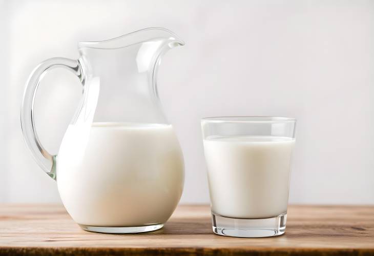 Refreshing Dairy Beverage Milk in Glass